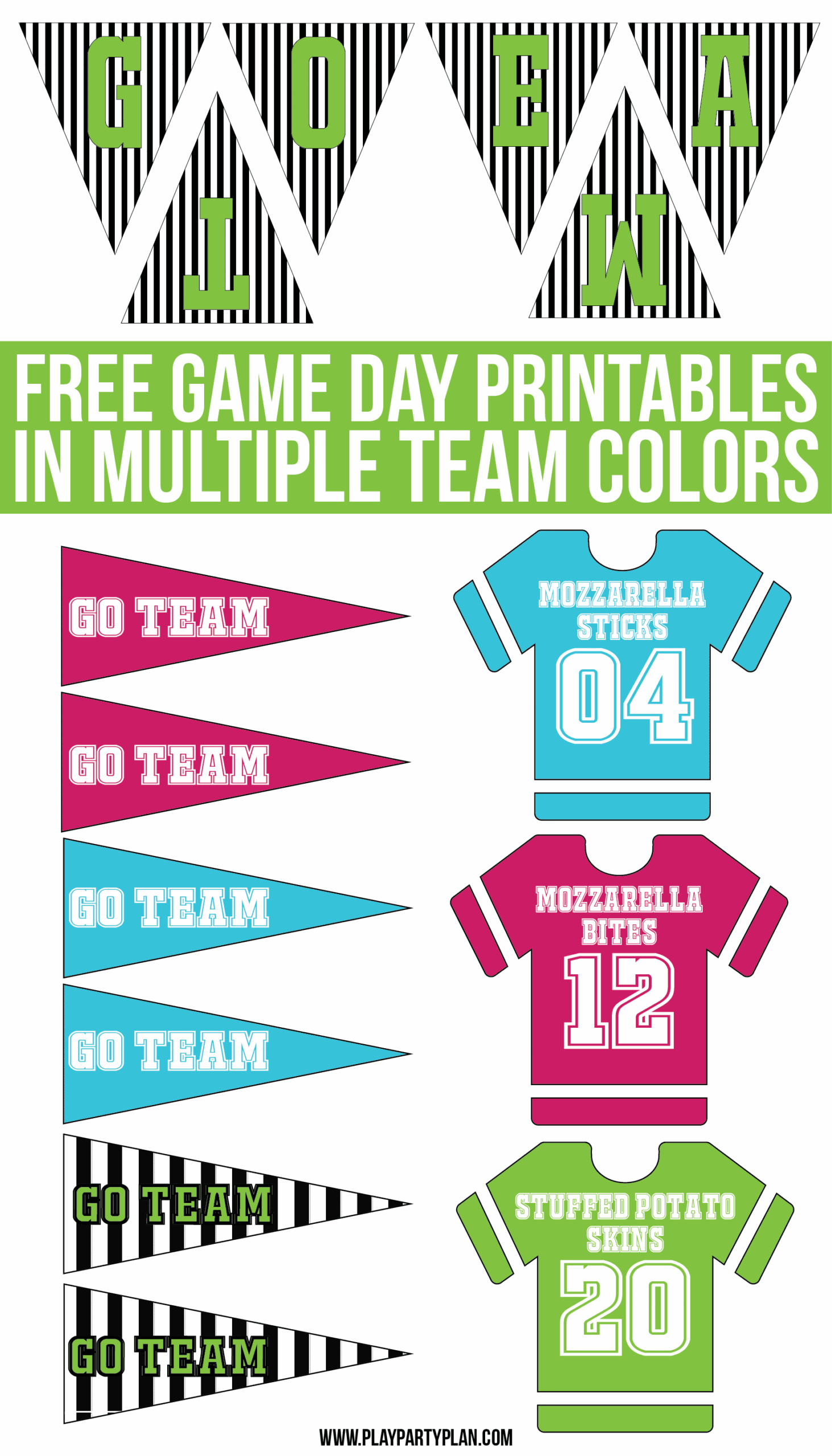 Free Super Bowl Printables Updated For 2024 Play Party Plan