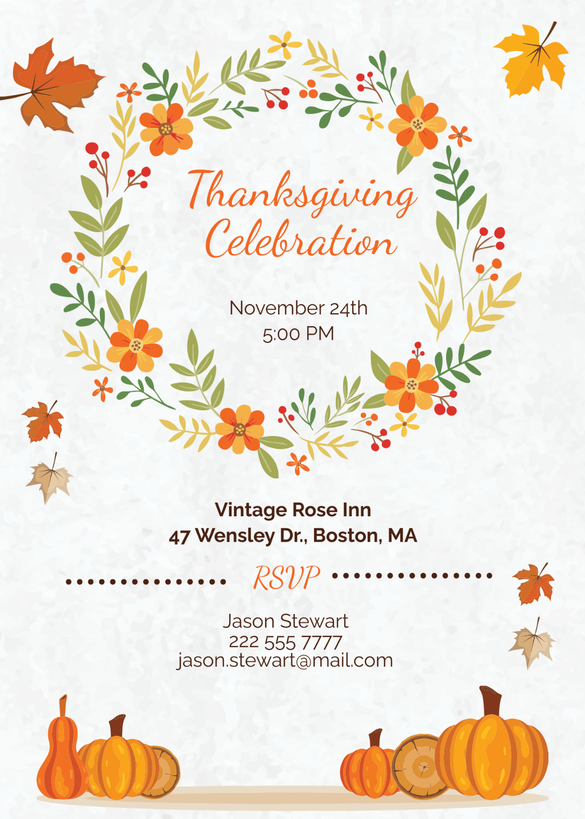 FREE Thanksgiving Invitation Templates Examples Edit Online Download Template