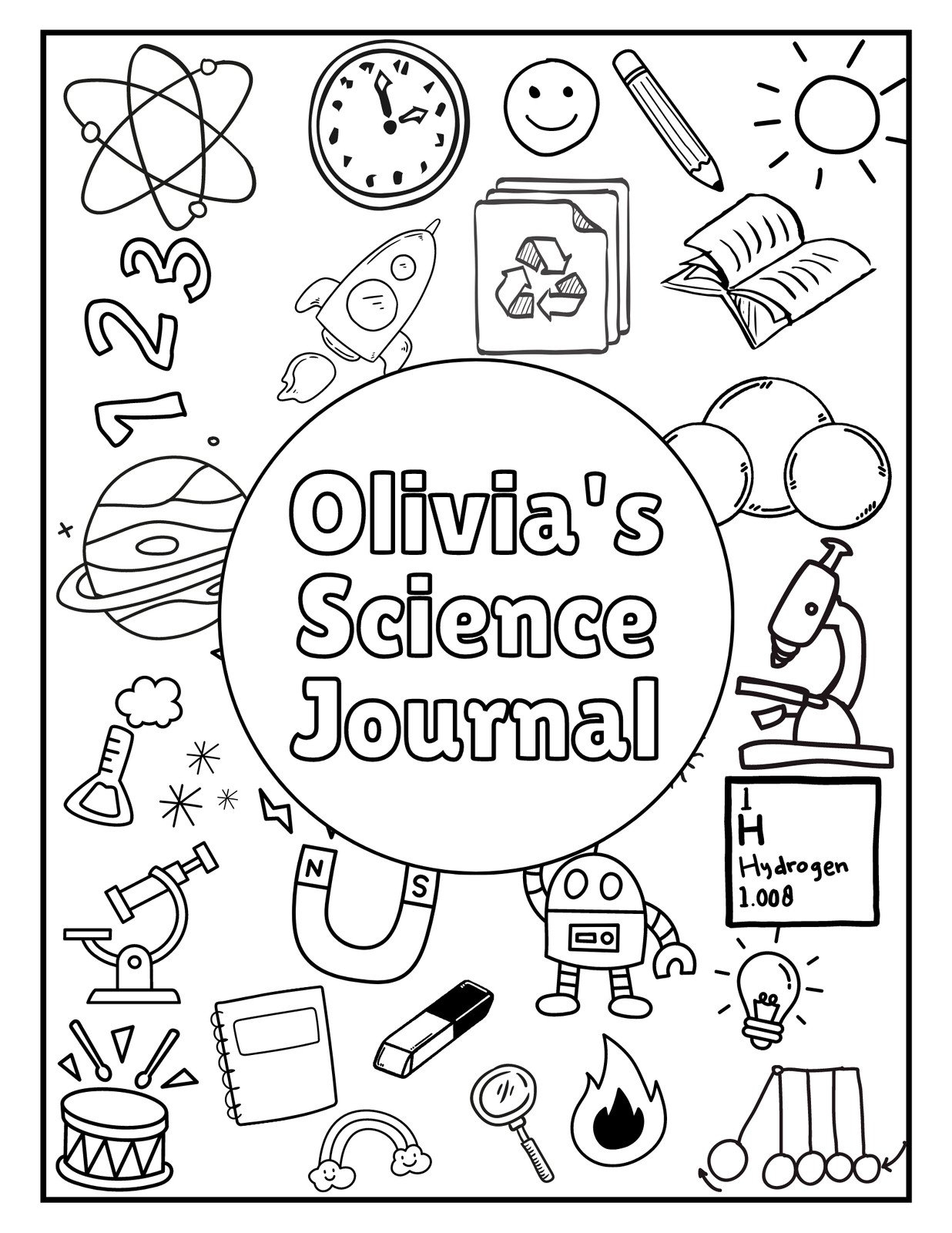 Free To Edit And Print Science Notebook Templates Canva