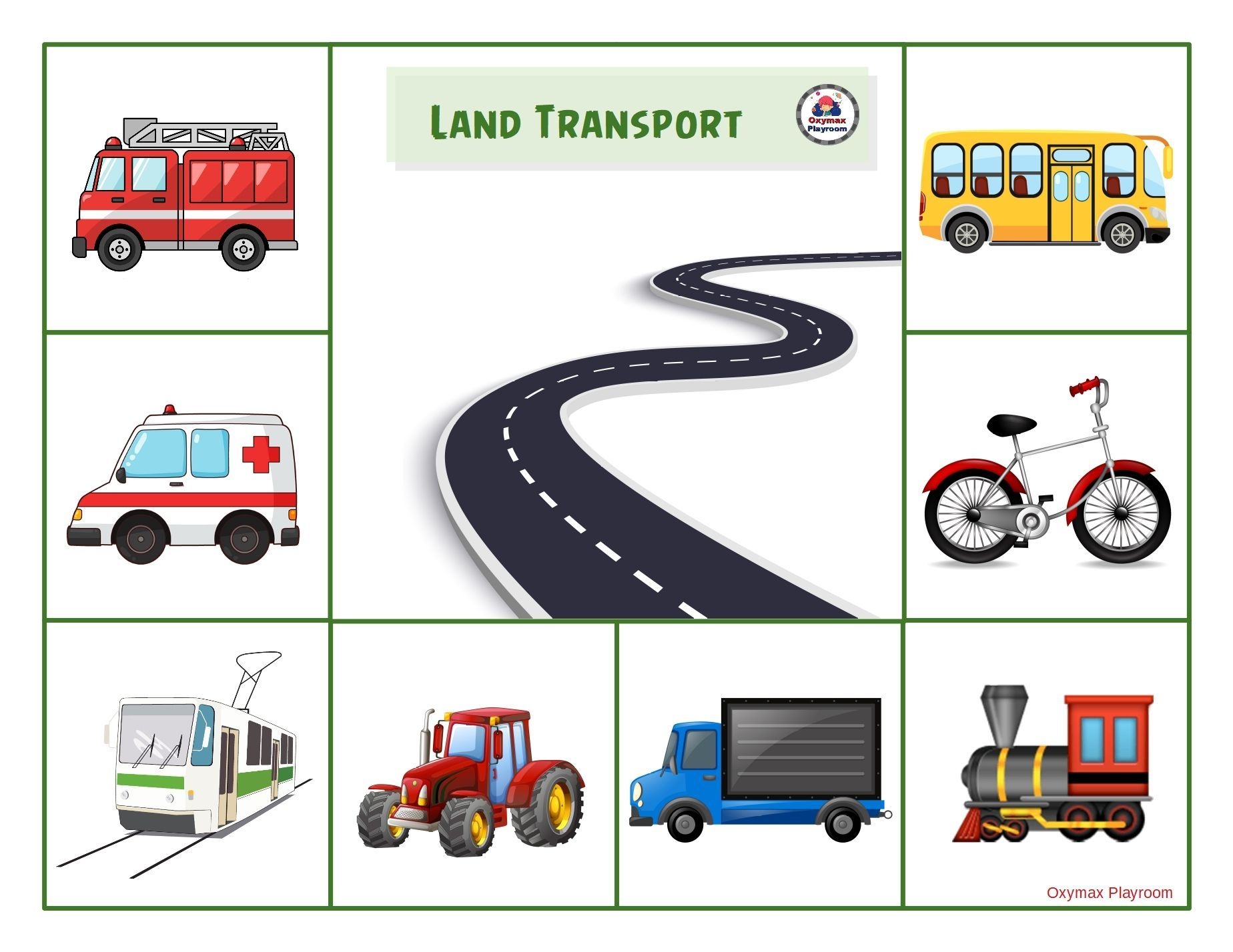 Free Transportation Printables For Kids