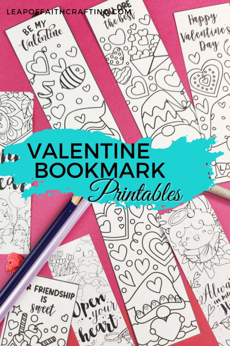 FREE Valentine Bookmarks To Color Cute Printables Leap Of Faith Crafting
