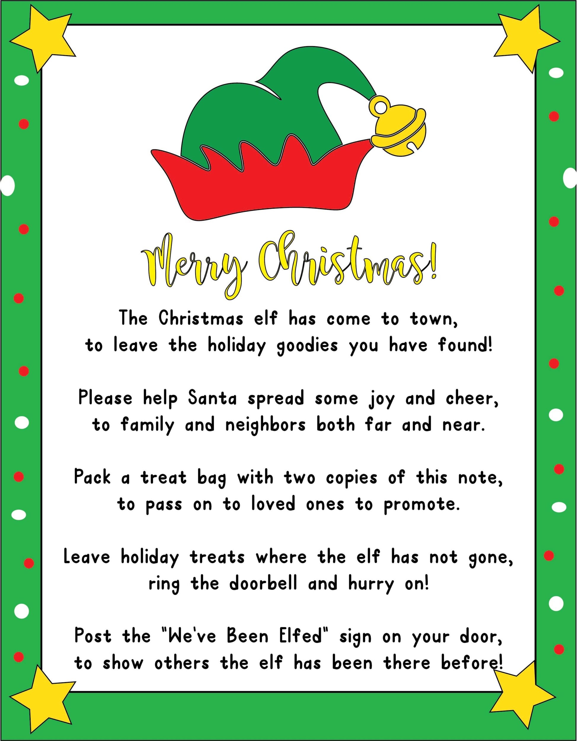 You Ve Been Elfed Free Printable