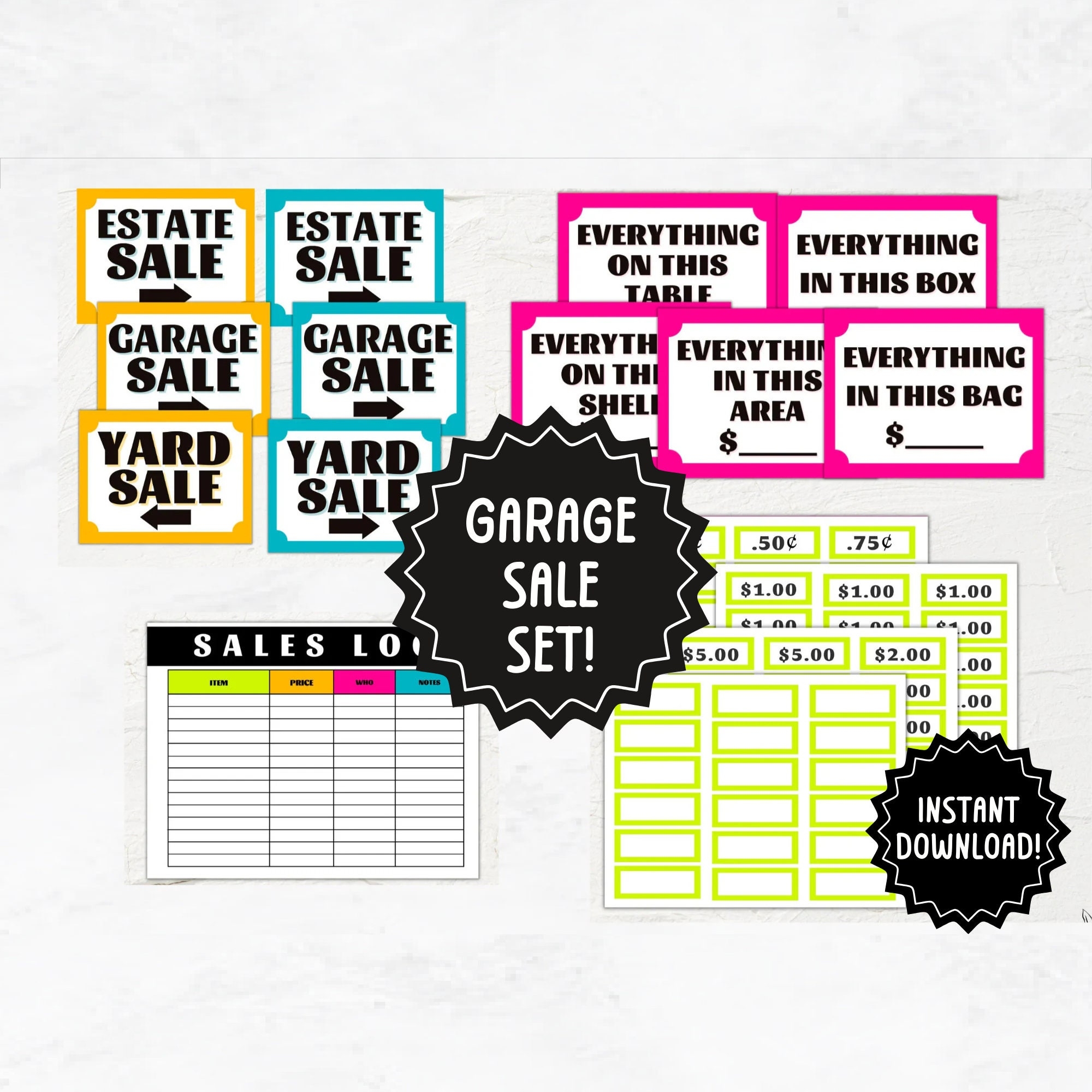 Free Printable Price Sign Templates
