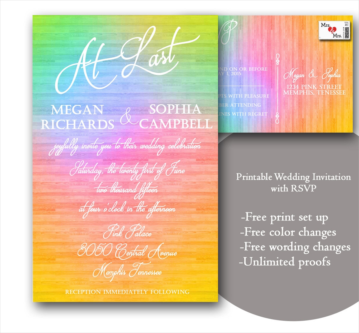 Gay Wedding Invitation 13 Examples How To Design