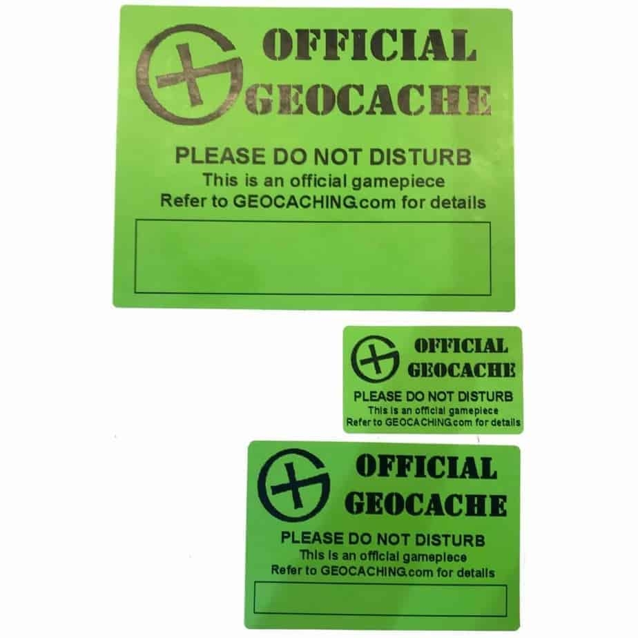 Official Geocache Label Free Printable