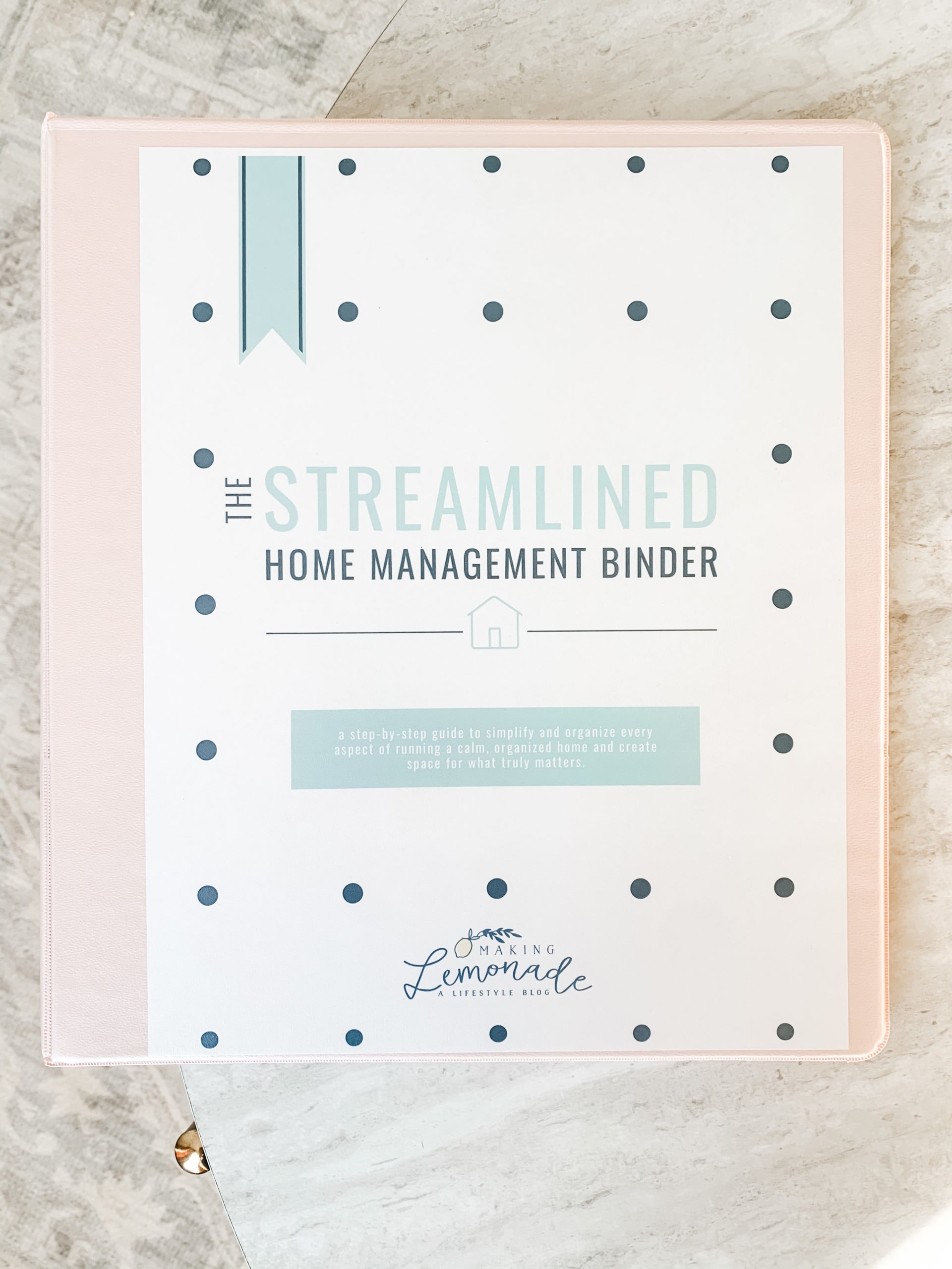 Get Organized With The Streamlined Home Management Binder Making Lemonade