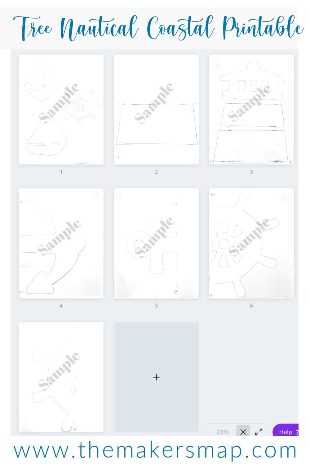 Get Your Nautical Coastal Free Printable Template NOW