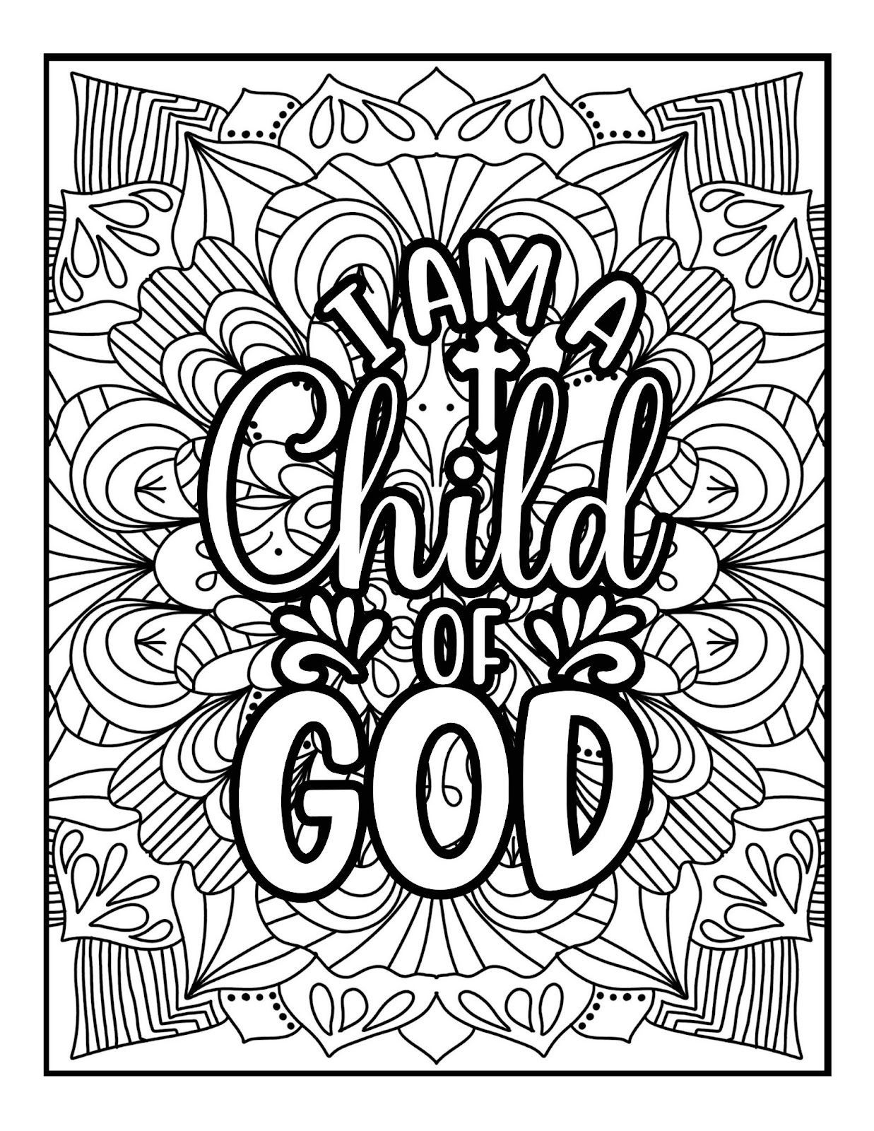 Grab 5 Free Beautiful Adult Coloring Pages Christian Women Can Use To Boost Their Mental Health 