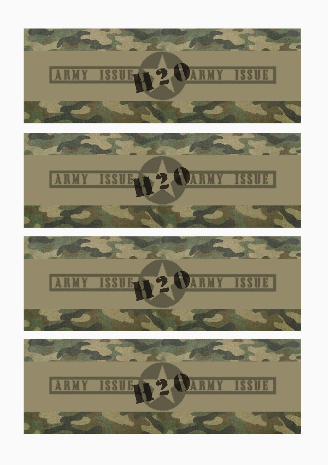 Great Fun Etc Army Party Prep Stencil Tutorial Free Printables 