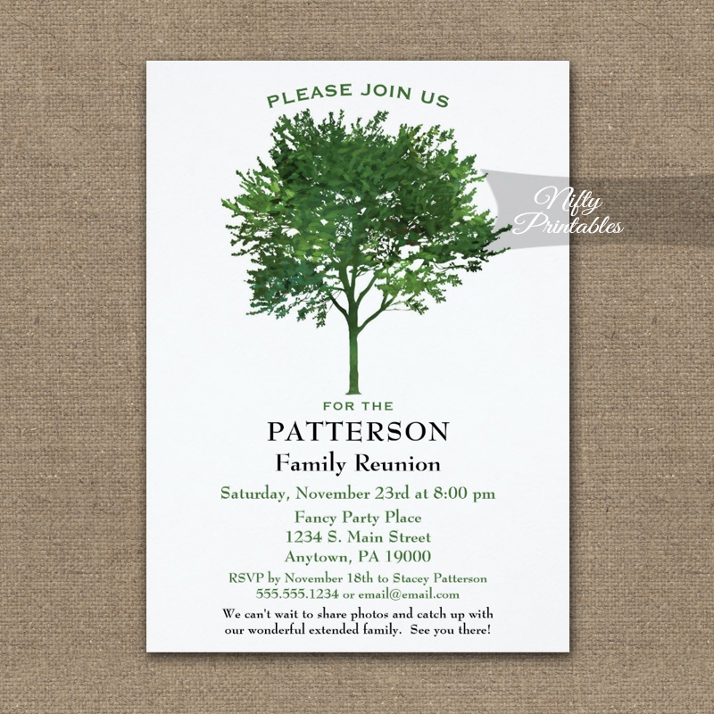 Family Reunion Free Printables