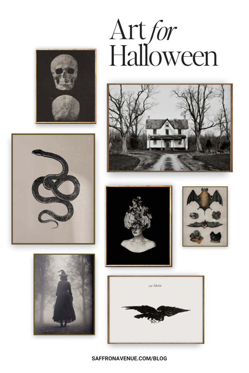 Halloween Art Prints And A Free Halloween Printable Saffron Avenue