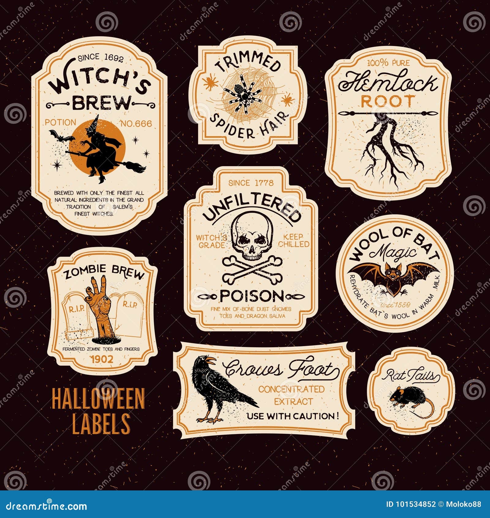 Potion Ingredients Halloween Free Printable