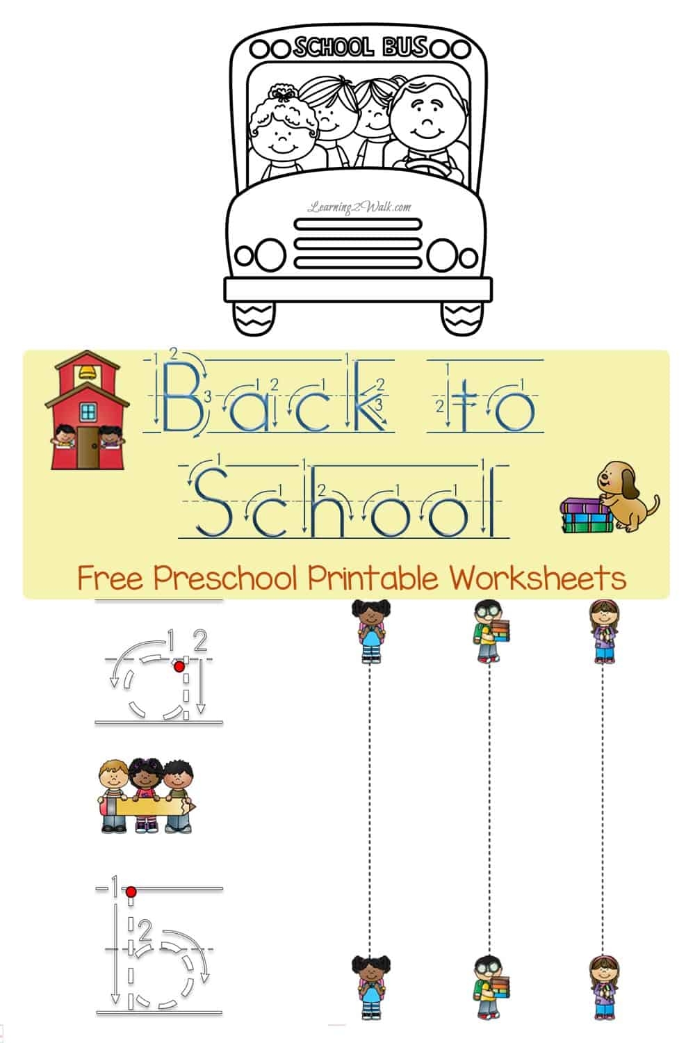 Hands On Back To School Free Preschool Printable Worksheets
