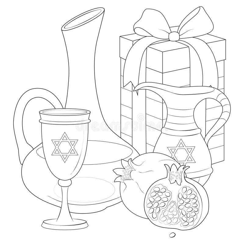 Free Printable Shabbat Coloring Pages