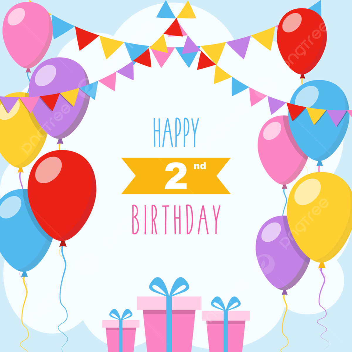 Happy 2nd Birthday Free Printable