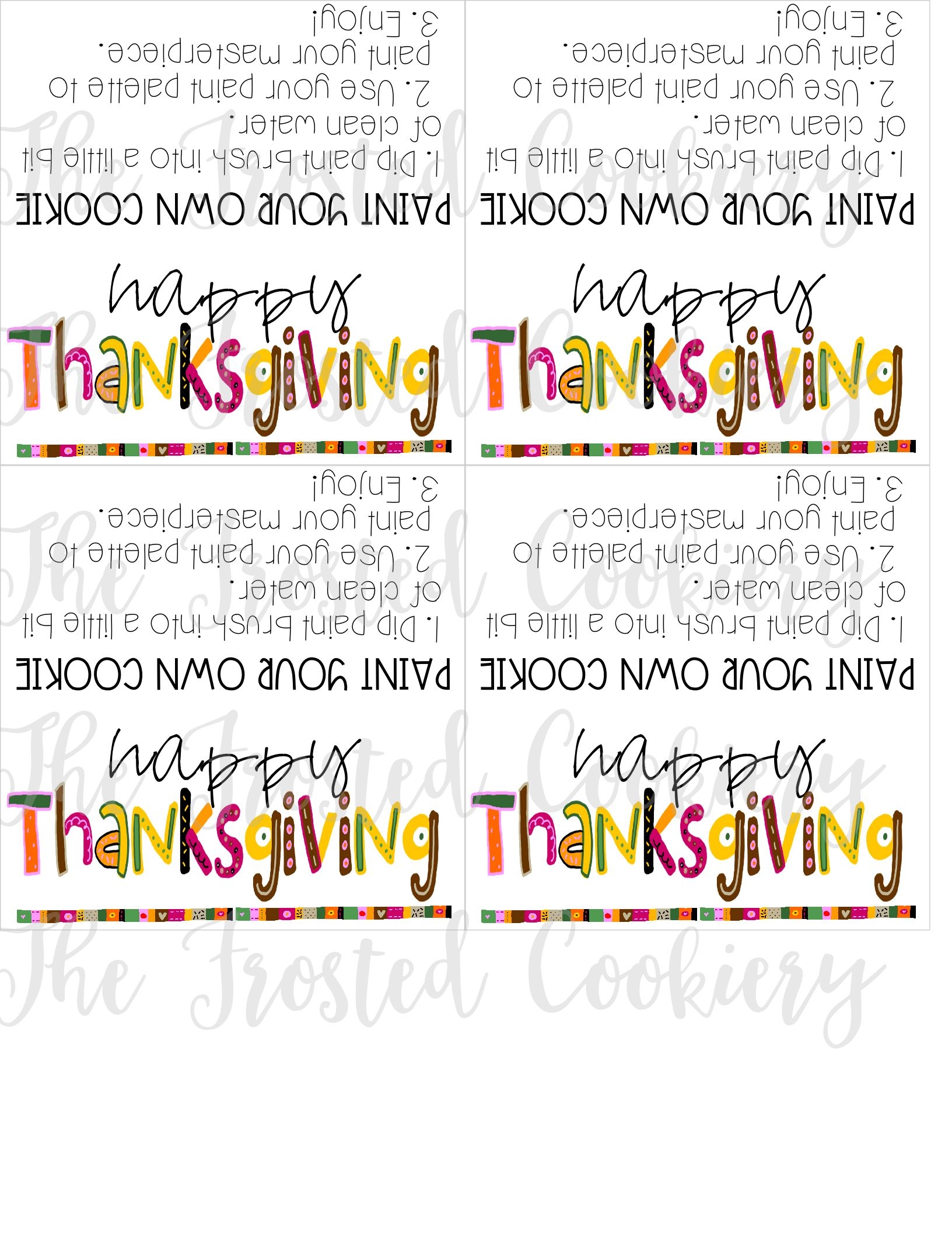 Free Printable Thanksgiving Bag Toppers