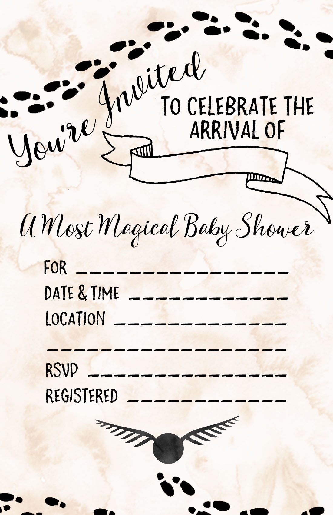 Harry Potter Baby Shower Ideas Free Printables Our Handcrafted Life