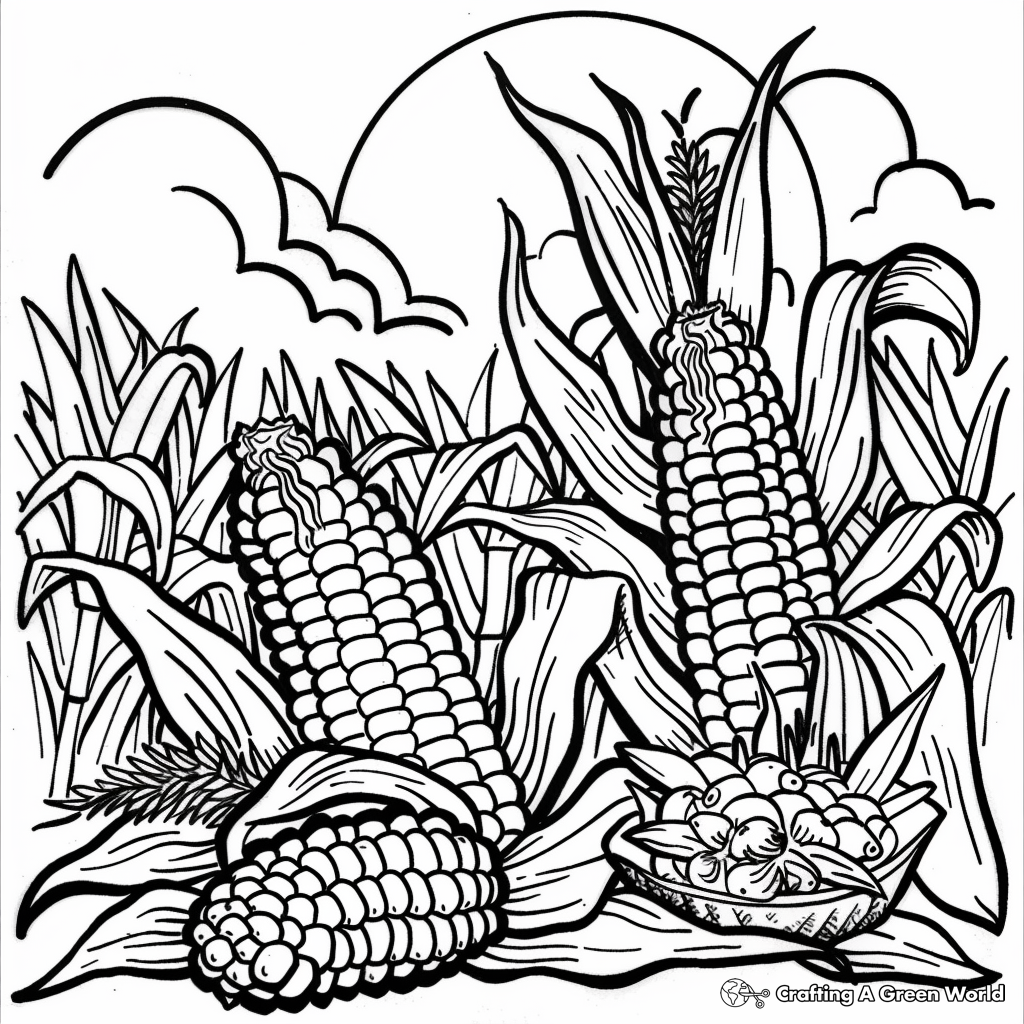 Harvest Coloring Pages Free Printable 