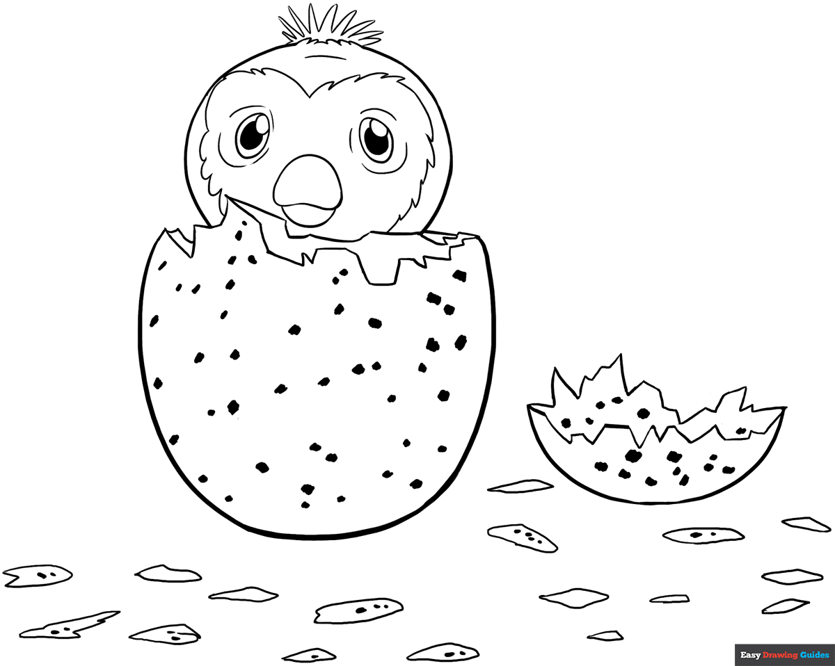 Free Printable Hatchimal Coloring Pages