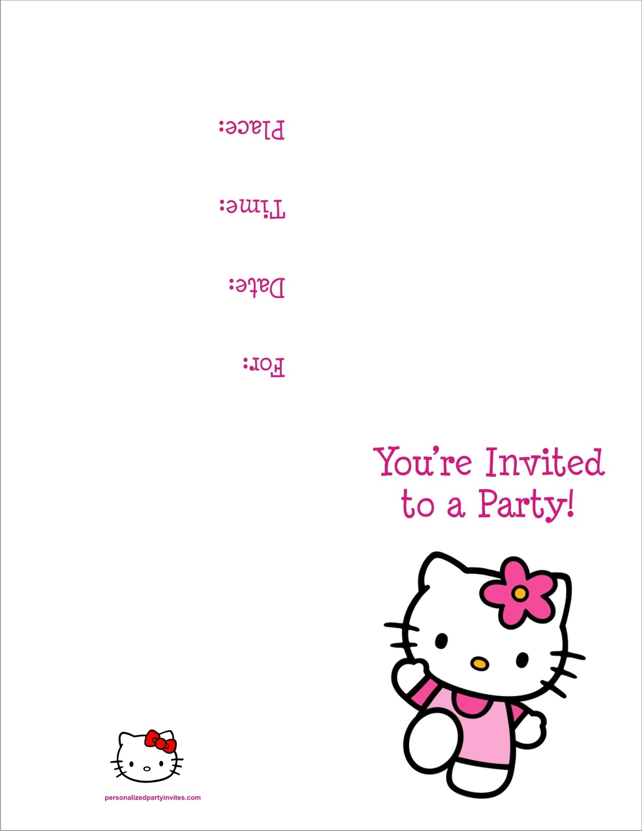 Free Printable Girl Birthday Invitations