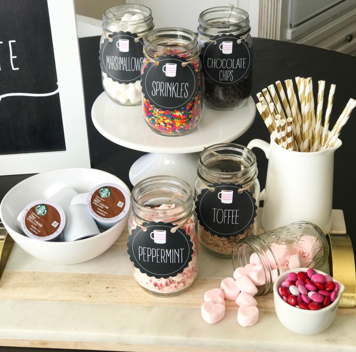 Hot Chocolate Bar With Instant Download Printables Crisp Collective