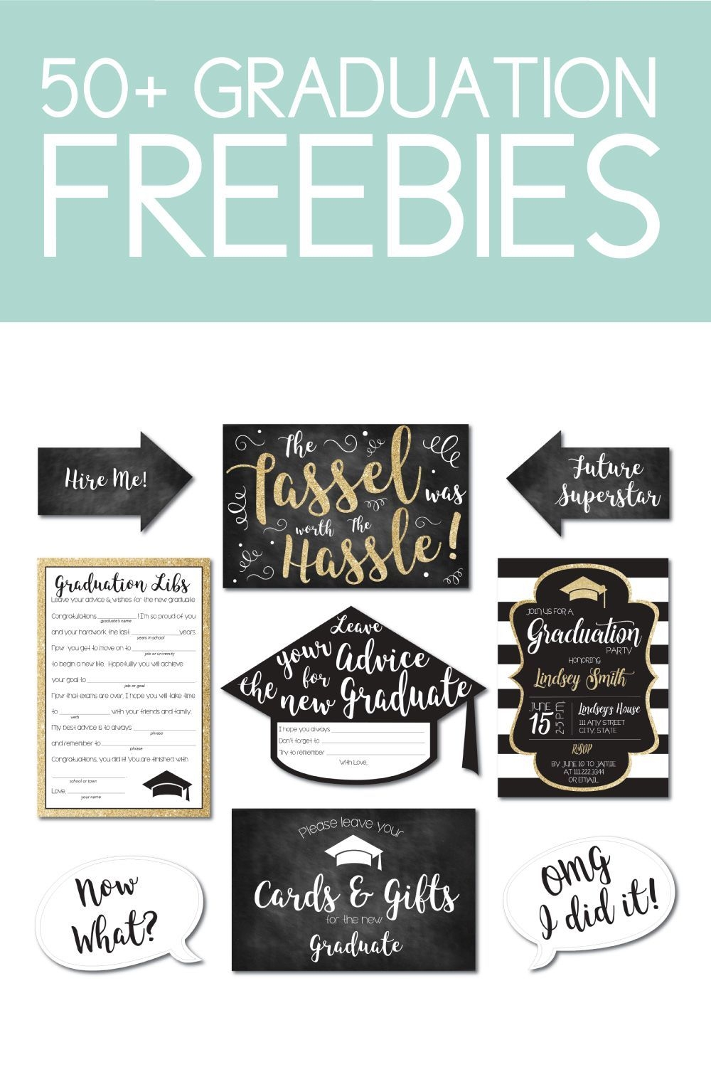 How To Download 50 Graduation Printables For Free