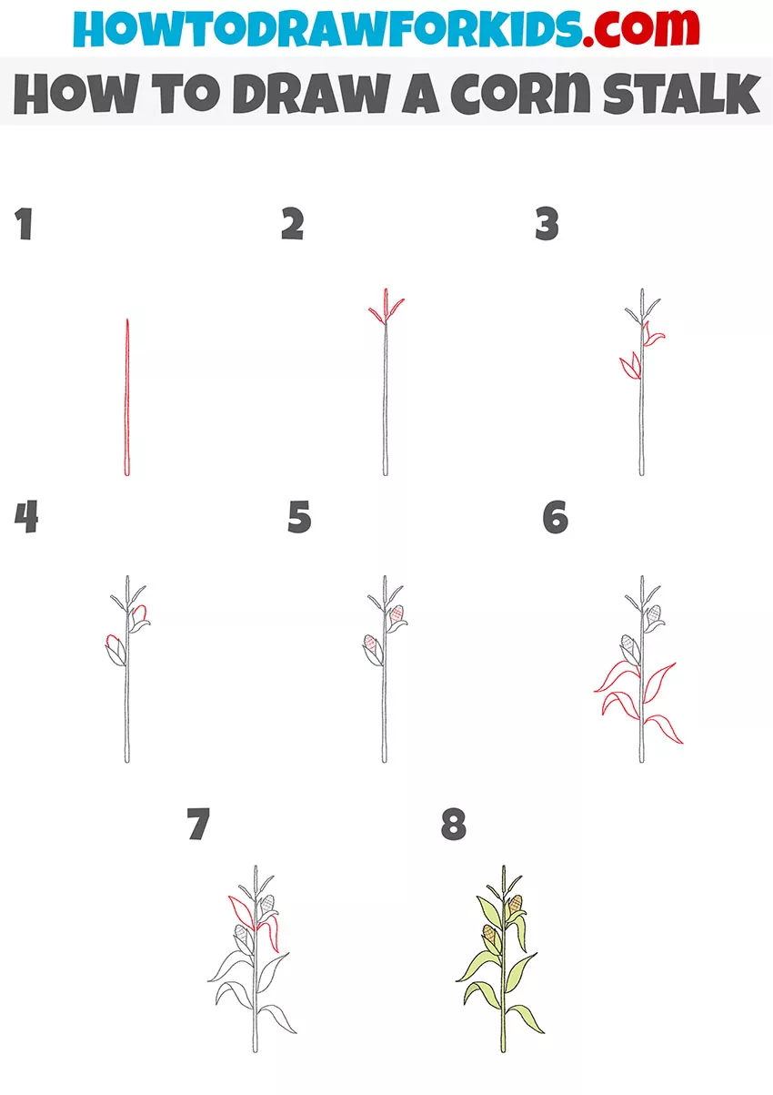 Free Printable Corn Stalks