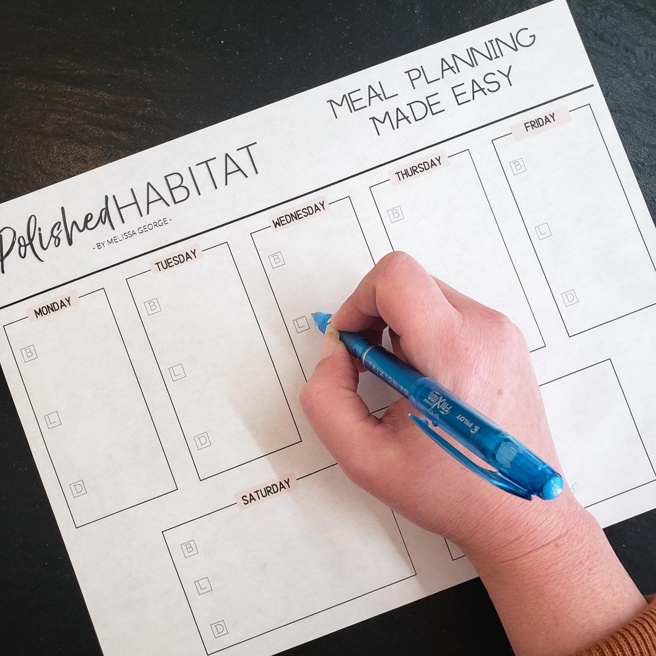 Free Printable Meal Planner
