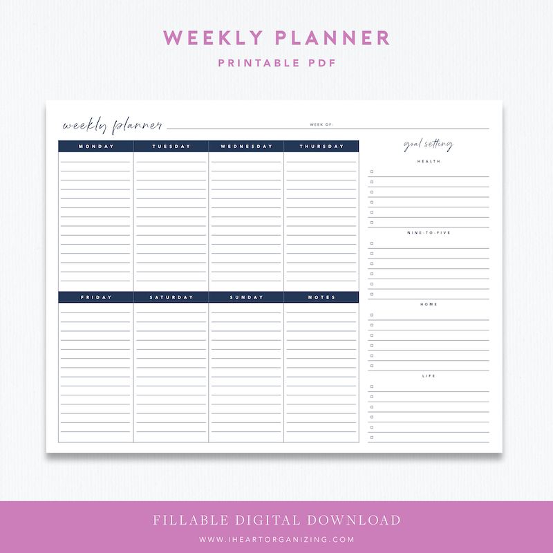 IHeart Organizing Free Printables