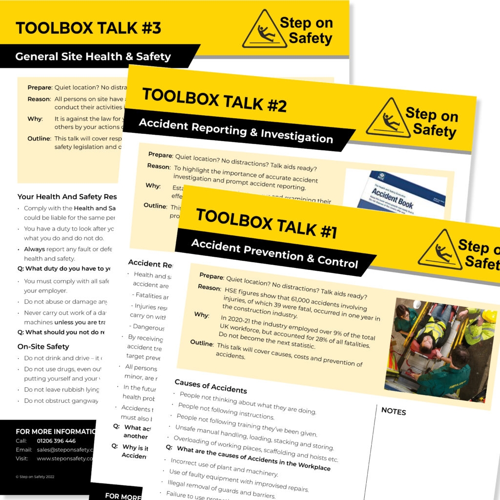 Free Printable Safety Meeting Topics