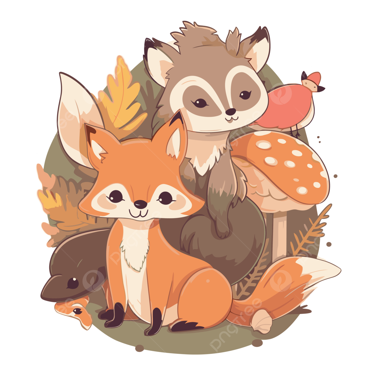Free Printable Woodland Animal Clipart