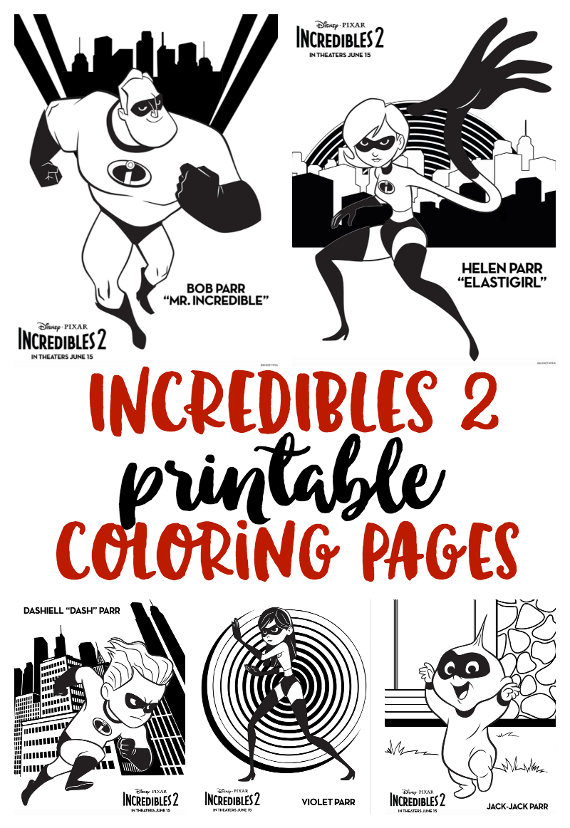 Incredibles2 In Theaters June 15 Incredibles Movie Coloring Pages Sunny Sweet Days