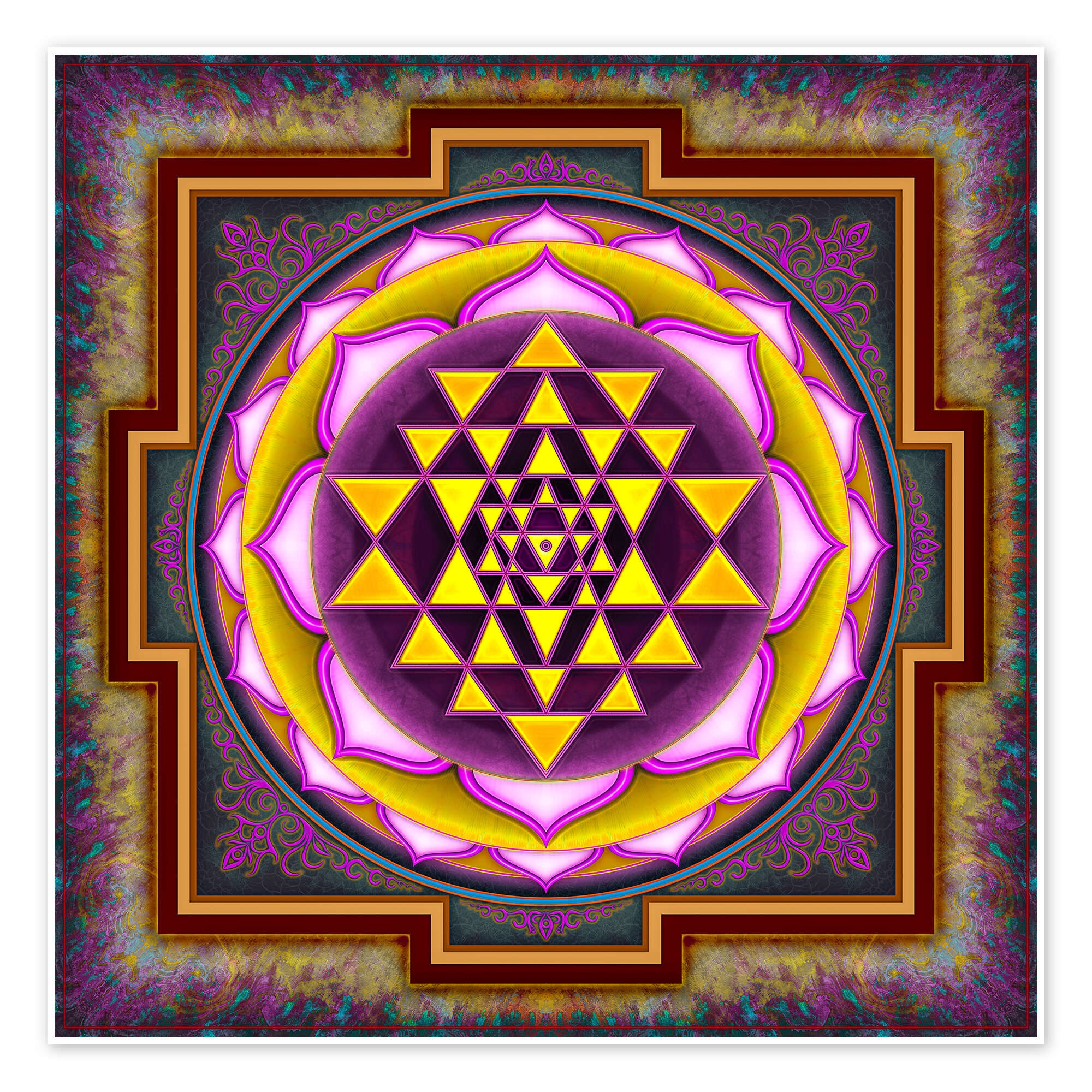 Intuition Sri Yantra IV Print By Dirk Czarnota Posterlounge
