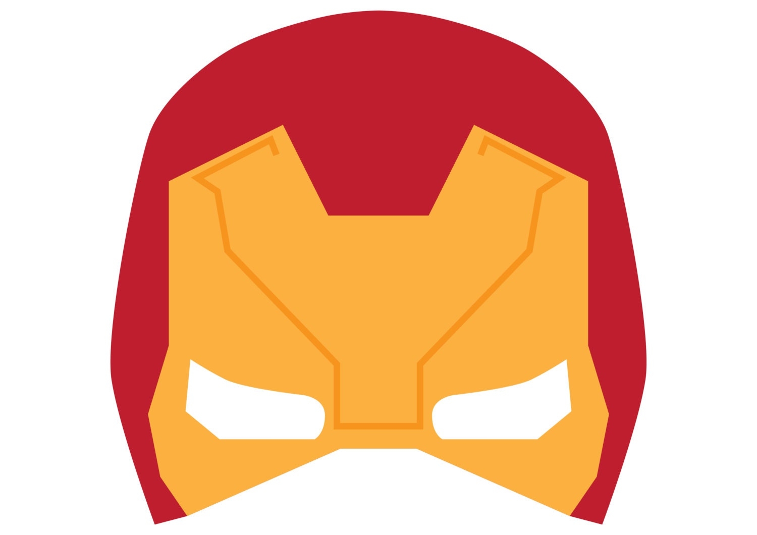 Iron Man PRINTABLE Mask Digital Download Etsy