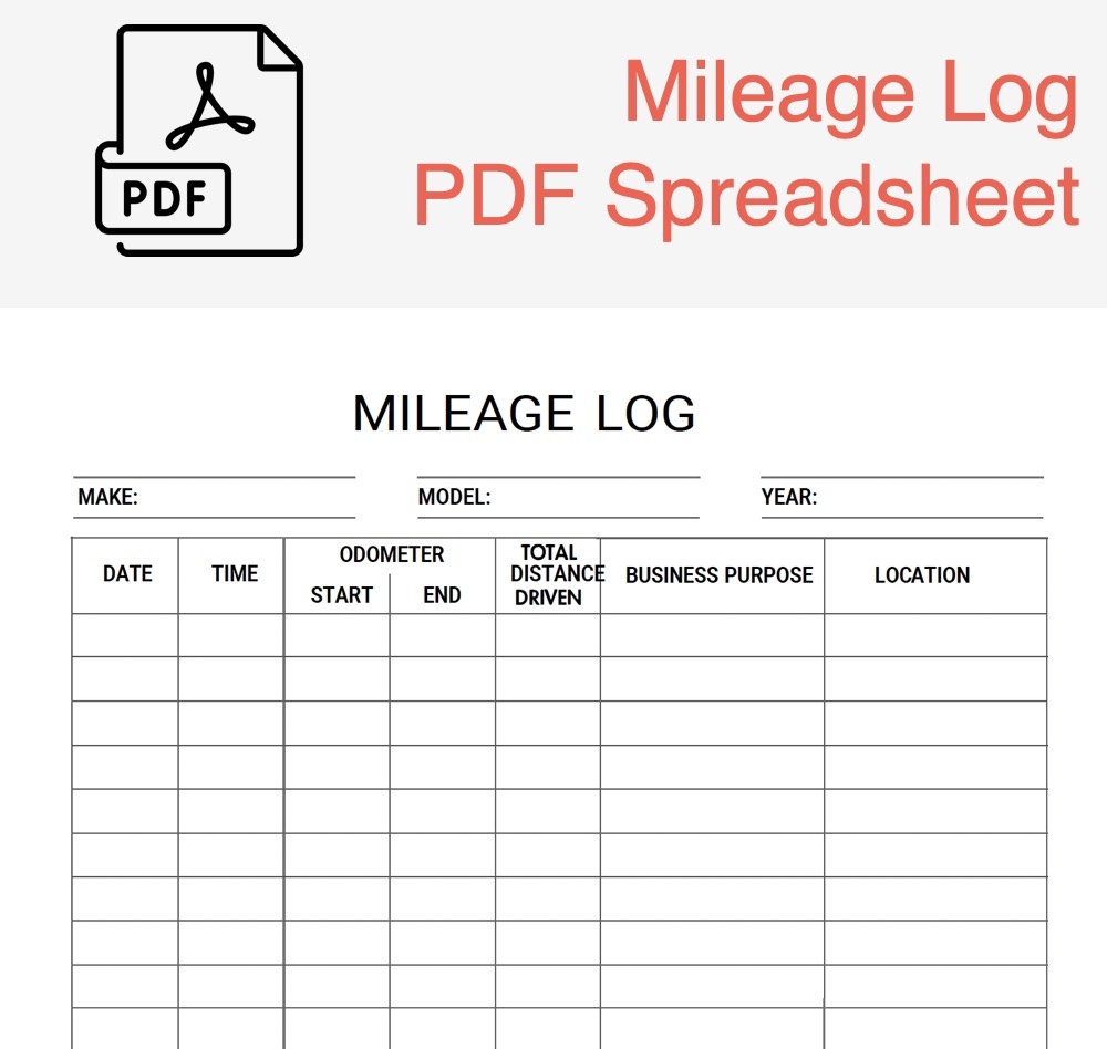 Free Printable Milage Forms