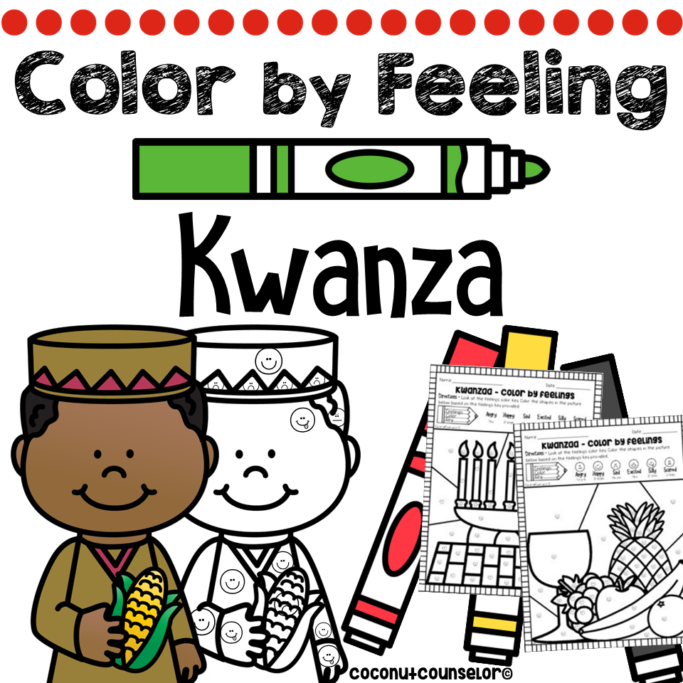 Kwanzaa Color By Feeling Worksheets Classful