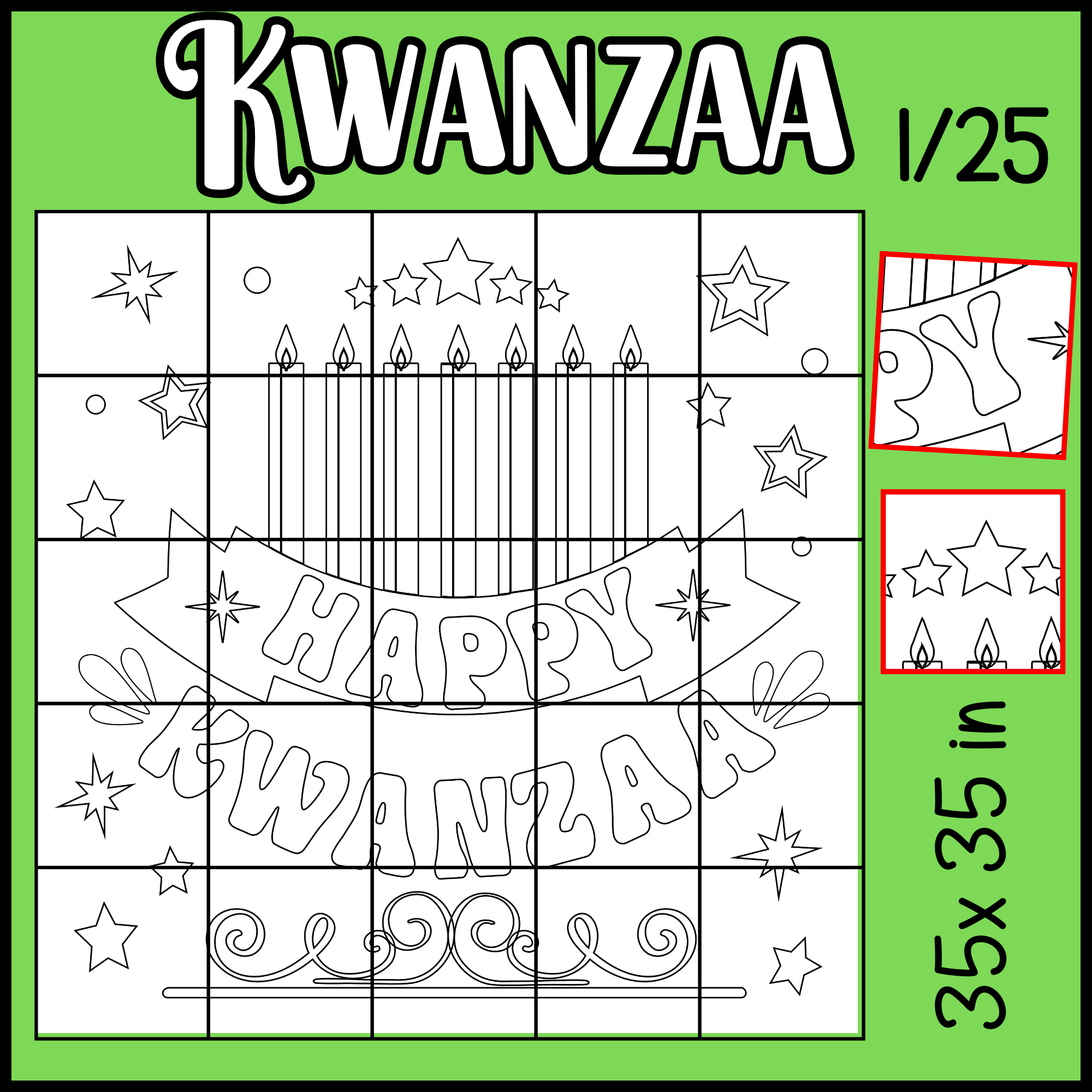 Kwanzaa Craft Coloring Kwanzaa Bulletin Board Collaborative Poster Made By Teachers