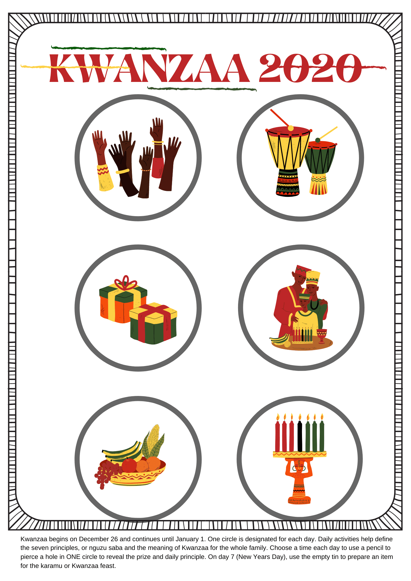 Kwanzaa Fun Family Craft Activity Nik Snacks Nik Snacks
