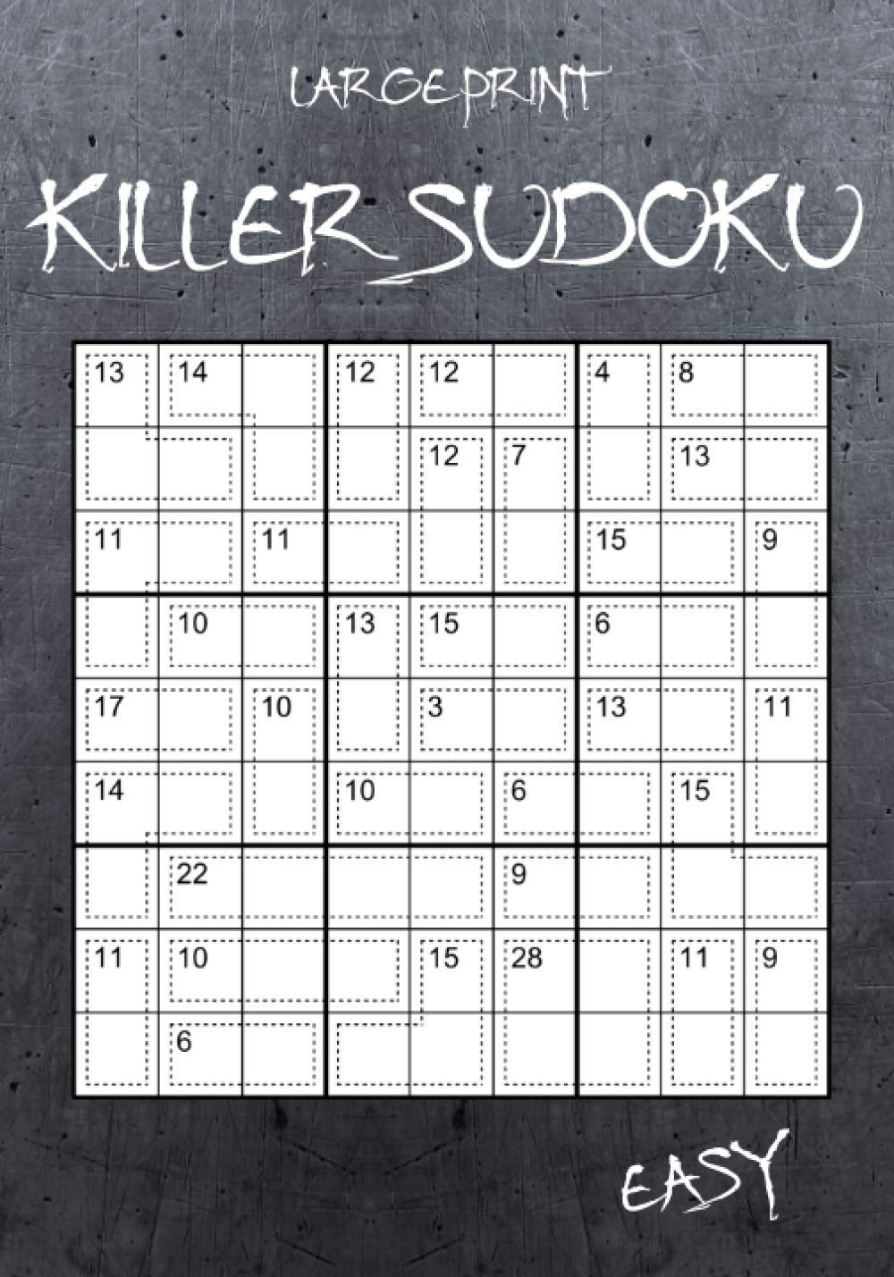 Large Print Easy Killer Sudoku 100 Sumdoku Puzzles Sudoku Variant Paperback Game Hammond Oliver 9798703808375 Amazon Books