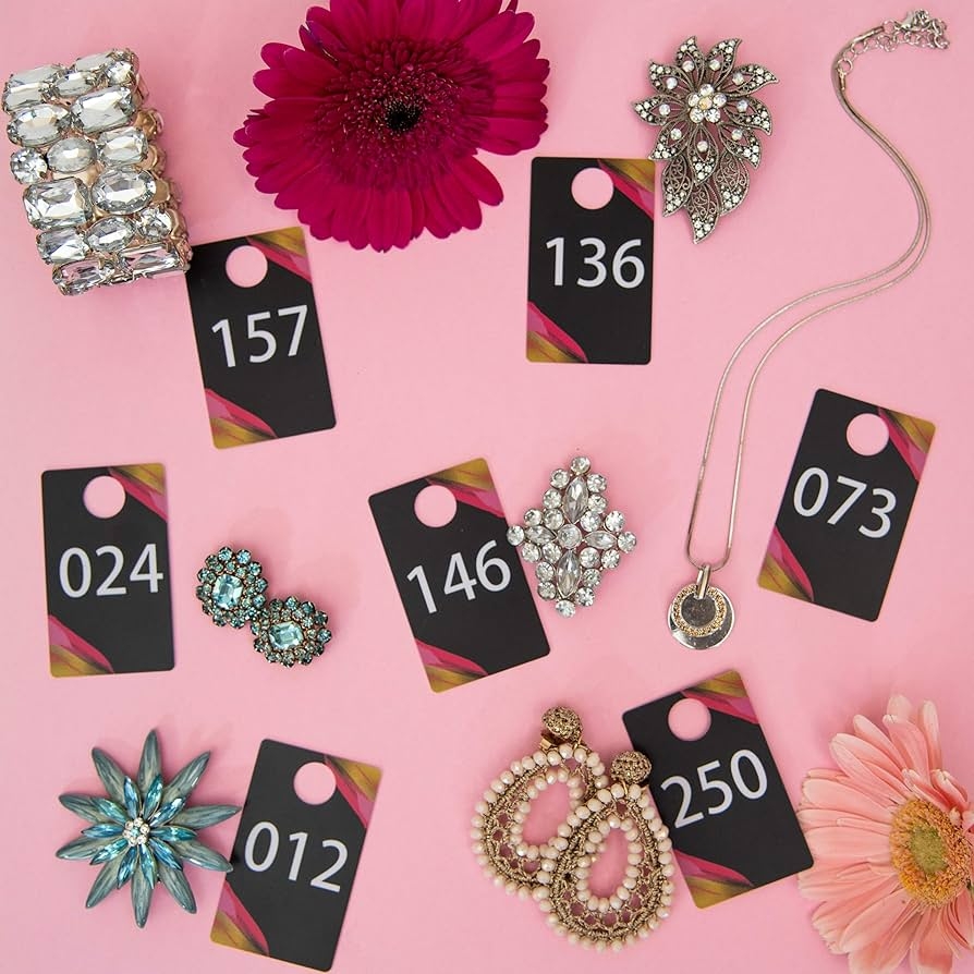 Larly Mo Live Sale Numbers With Mirrored Numbers For Live Sale Viewing Includes Plastic Number Tags 001 100 For Use With Pegboards And Live Shows Amazon sg Office Products