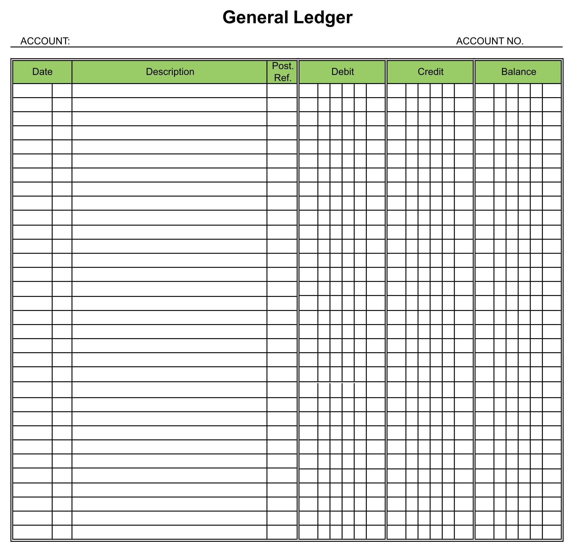 Ledger Balance Sheet 10 Free PDF Printables Printablee