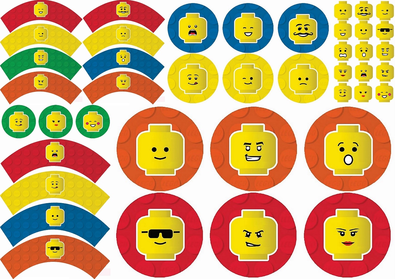 Lego Party Free Printable Cupcake Wrappers And Toppers Oh My Fiesta For Geeks