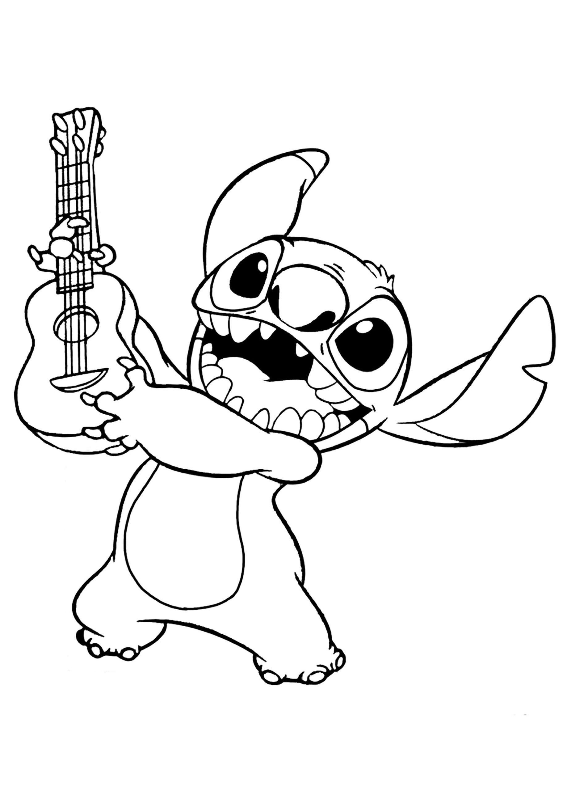 Lilo And Stitch Coloring Page To Print For Free Lilo And Stitch Coloring Pages For Kids