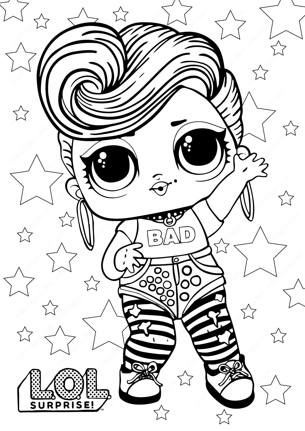 LOL Surprise Free Printable Coloring Pages Oh My Fiesta In English