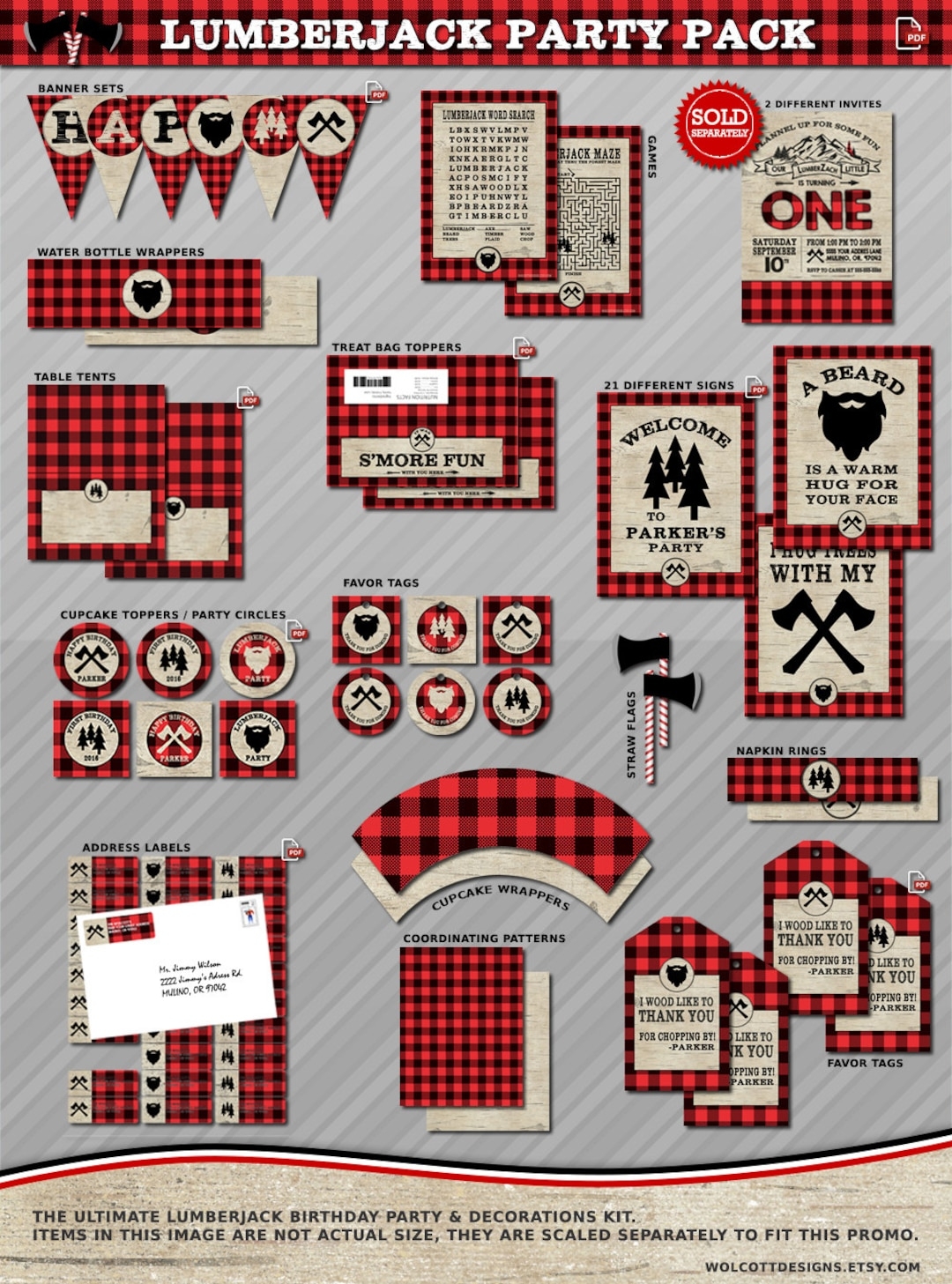 Lumberjack Free Printables