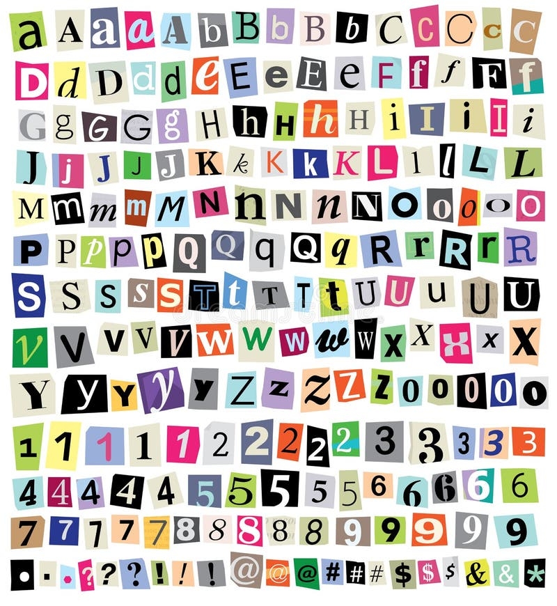 Magazine Letters Stock Illustrations 4 589 Magazine Letters Stock Illustrations Vectors Clipart Dreamstime