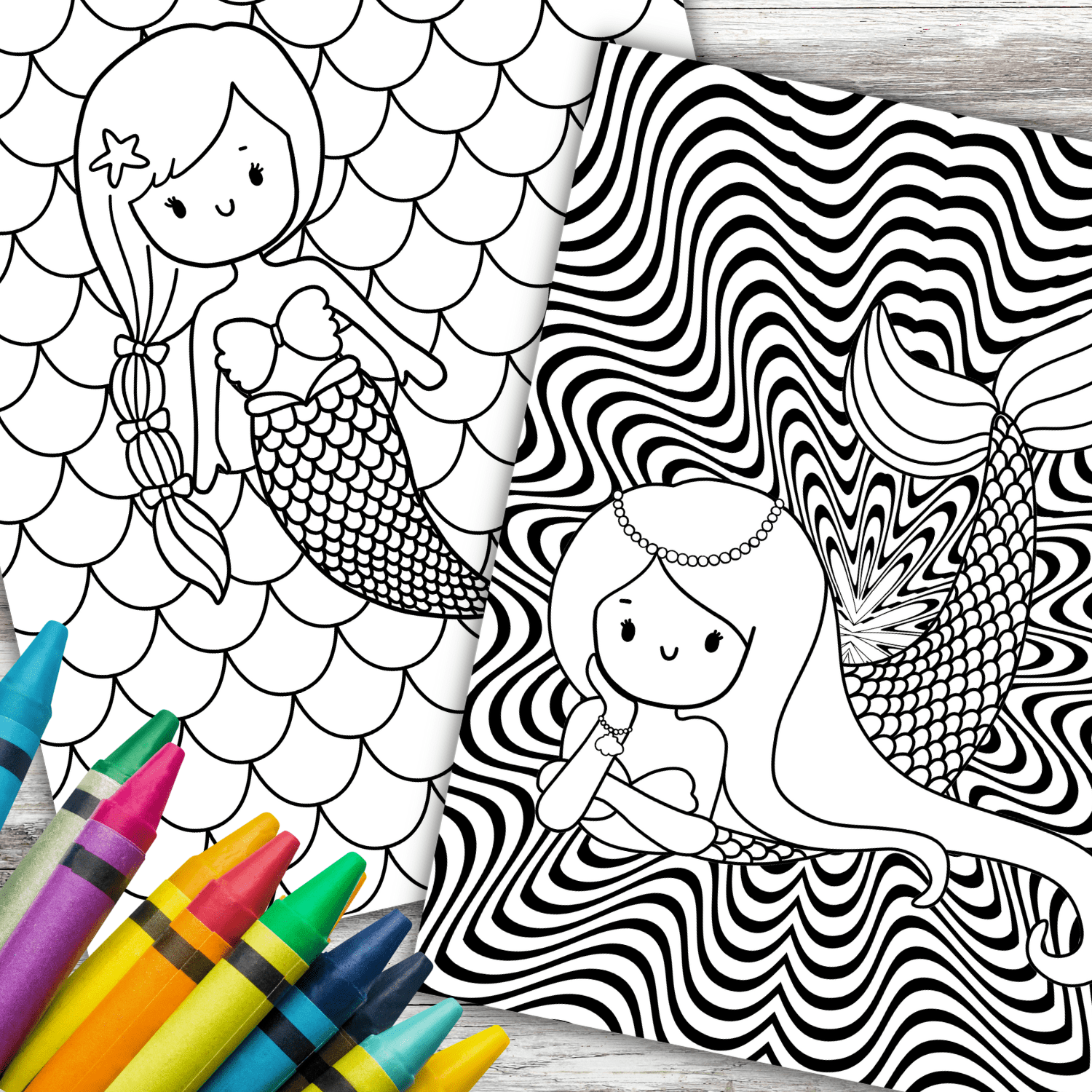 Mermaid Coloring Page Free Printable