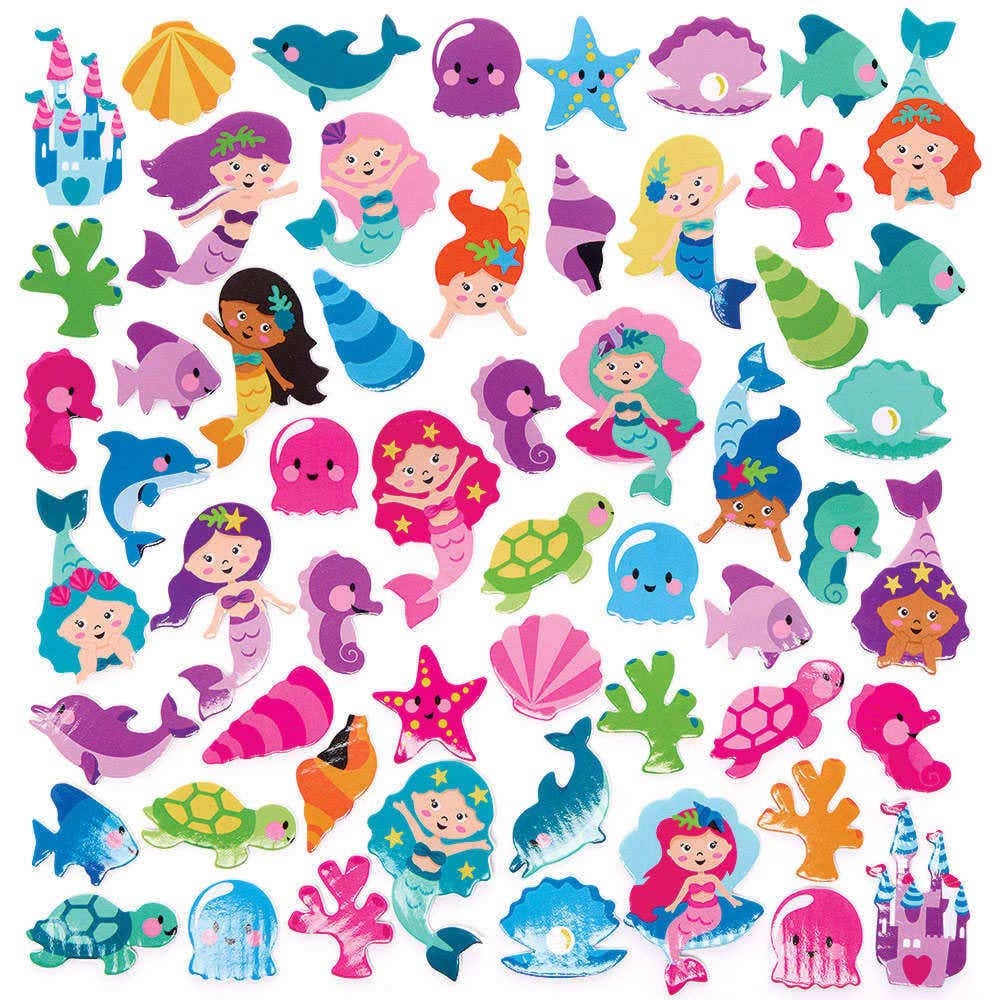 Mermaid Foam Stickers