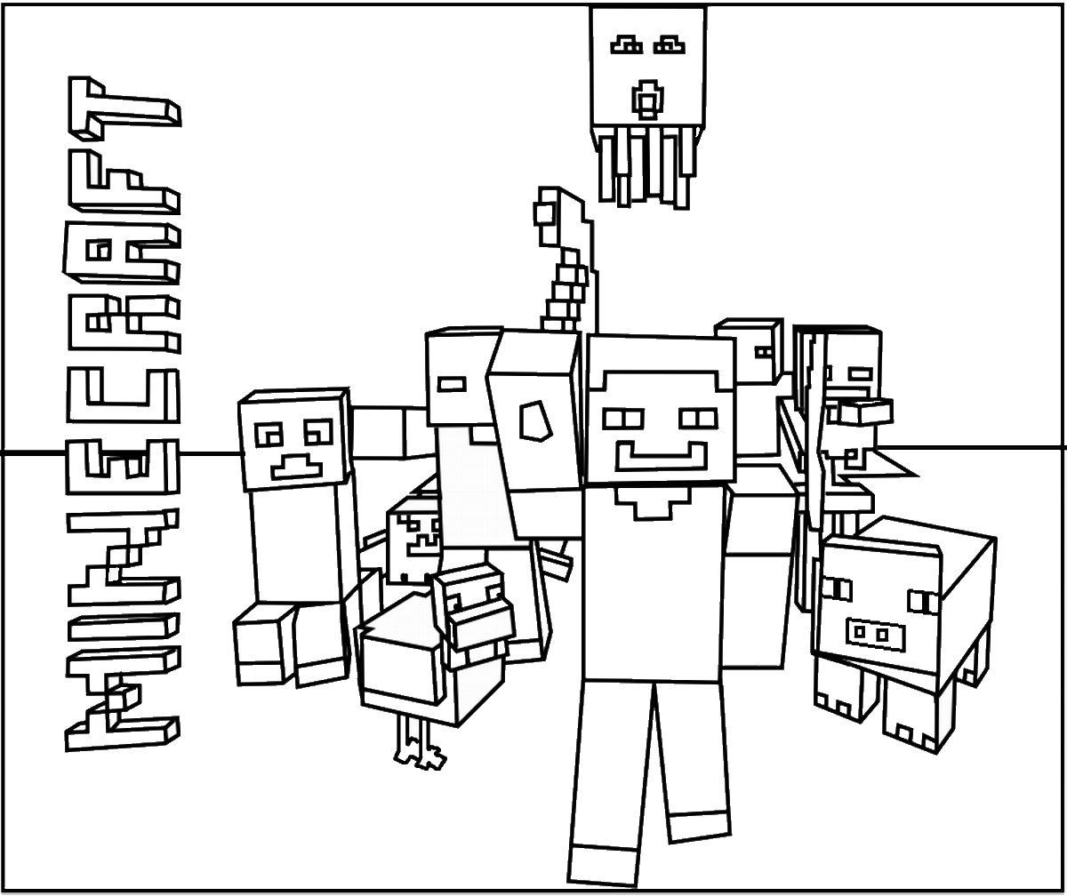 Minecraft 113943 Video Games Free Printable Coloring Pages