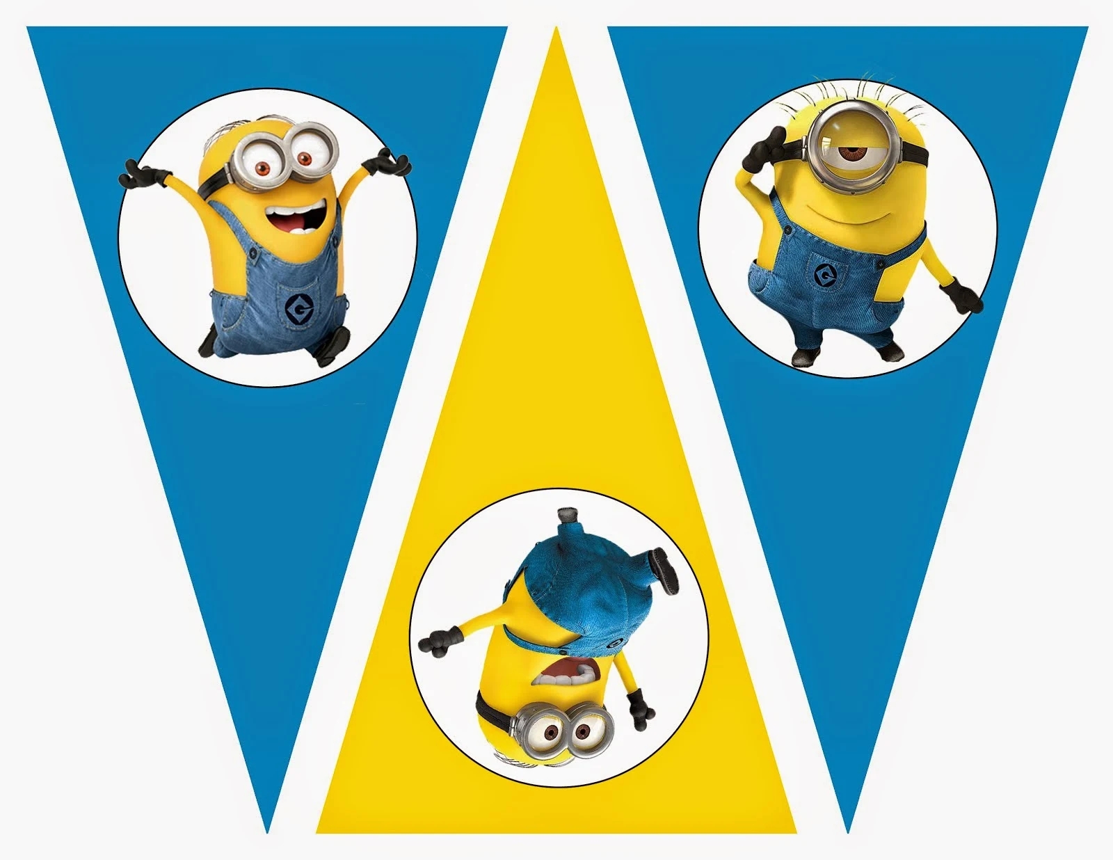 Minions Free Printable Bunting Labels And Toppers Oh My Fiesta In English